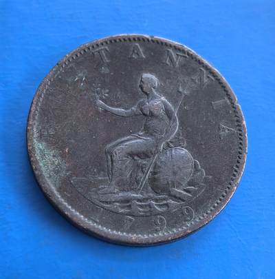 英国1799 年乔治三世铜币