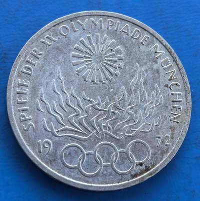 西德1972 年慕尼黑奥运会 10 马克纪念币