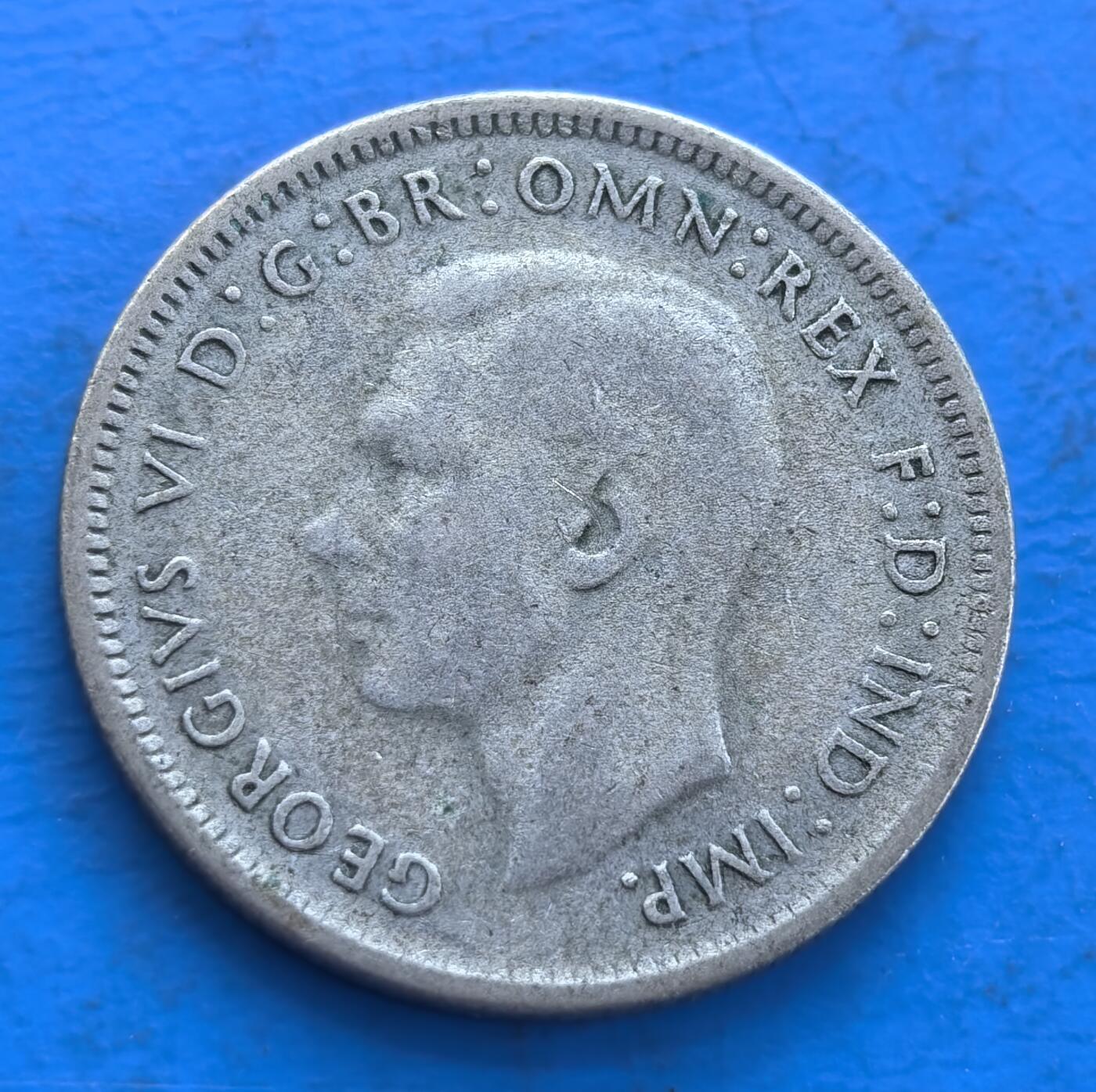 澳大利亚 1946 年乔治六世先令银币