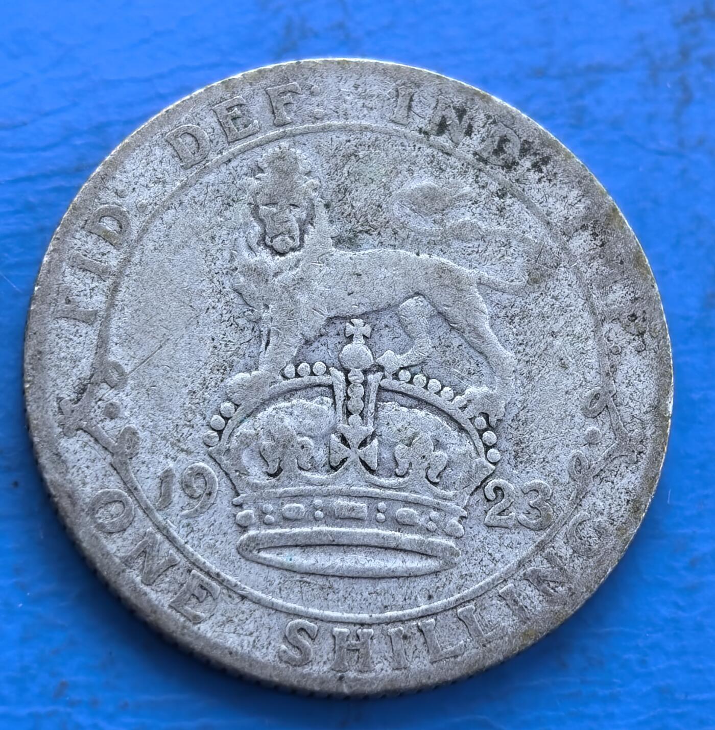 英国1923 年乔治五世 1 先令银币