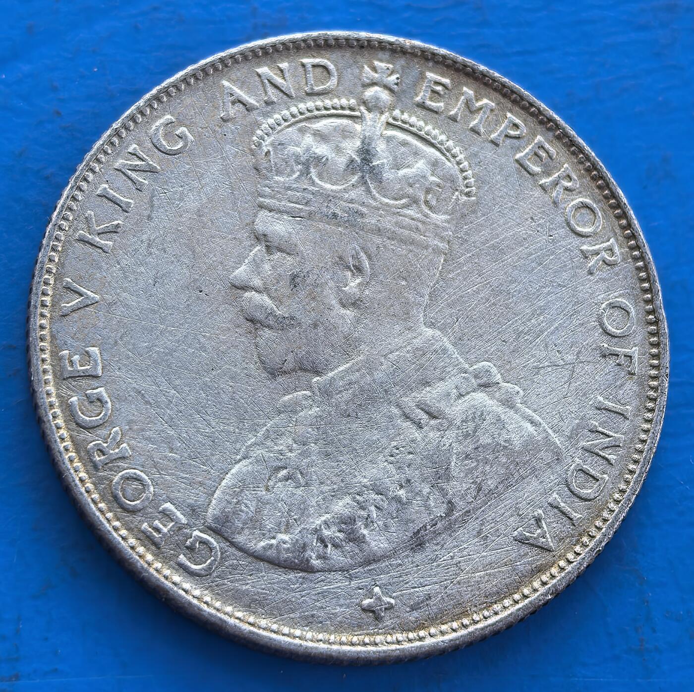 海峡殖民地1921 年 50 分银币