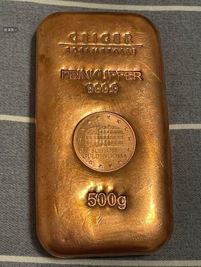 盖格贵金属500克收藏铜条