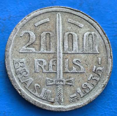 巴西 1935 年 2000 雷斯银币