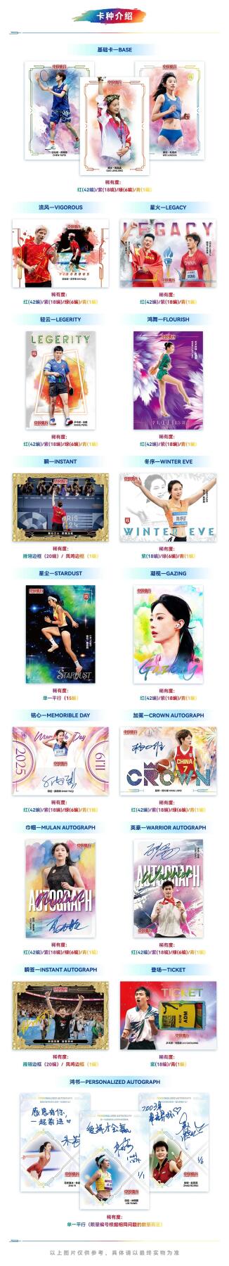 官宣！2025中国体育·惊鸿系列收藏卡，1月9日晚8点线上首拆来袭