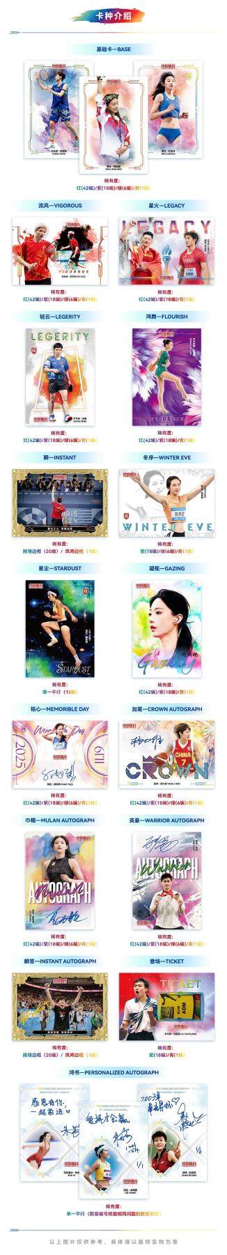 官宣！2025中国体育·惊鸿系列收藏卡，1月9日晚8点线上首拆来袭
