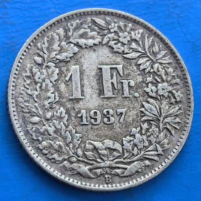 瑞士1937 年 1 法郎银币