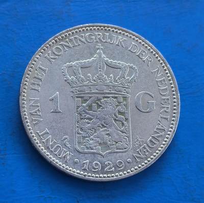 荷兰  1929 年1 盾银币