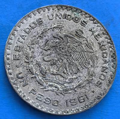 墨西哥1961 年 1 比索银币