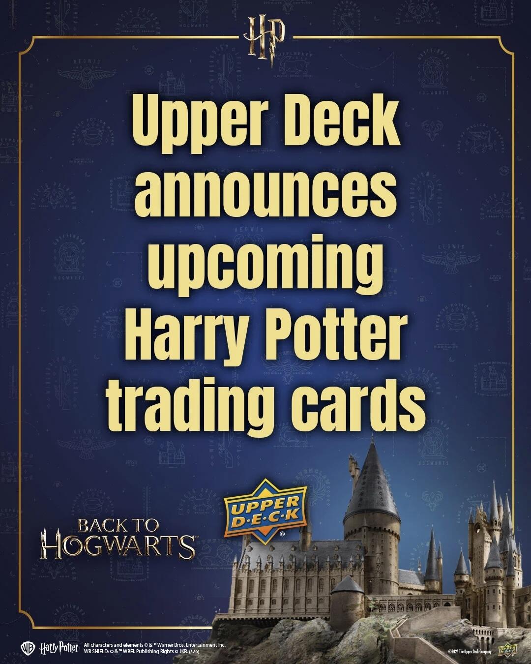 重磅！Upper Deck 将发行哈利・波特卡牌