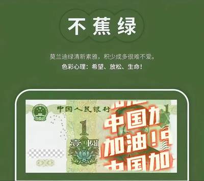拒绝蕉绿，人民币经典配色秘籍