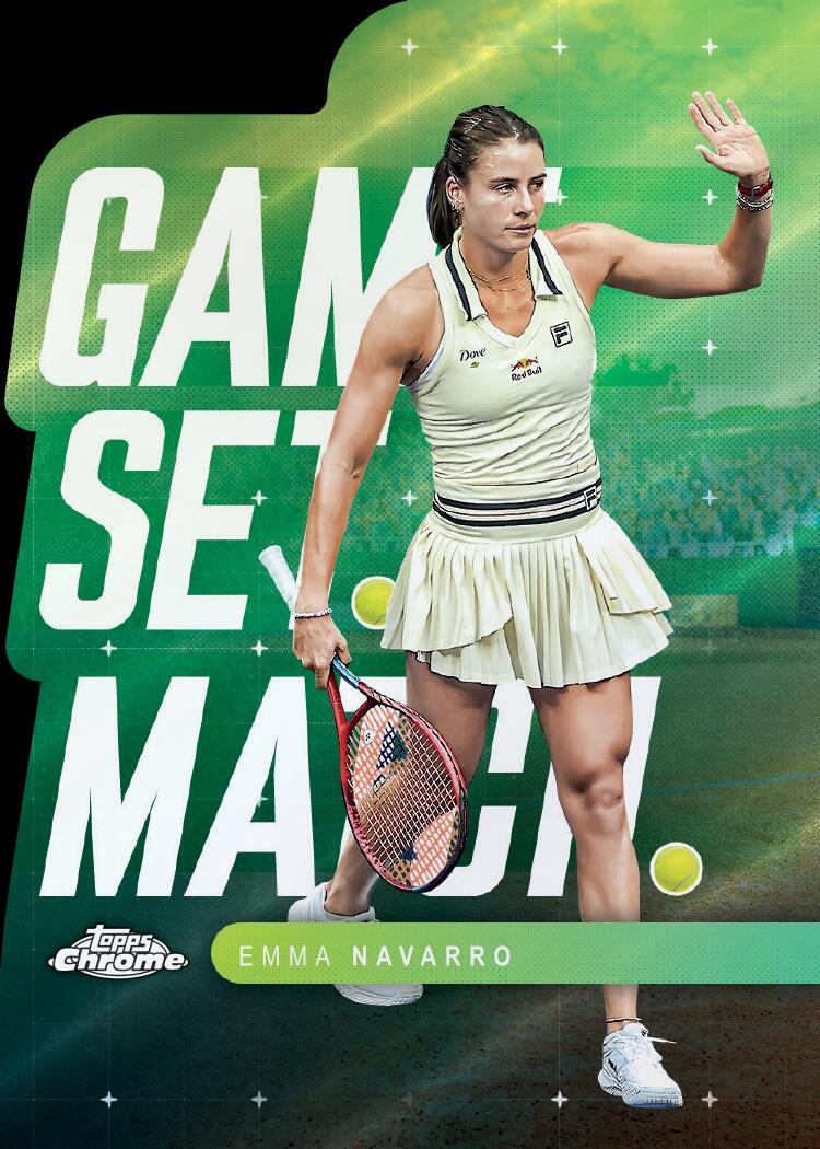 【新品预览】2025 Topps Chrome tennis 网球系列