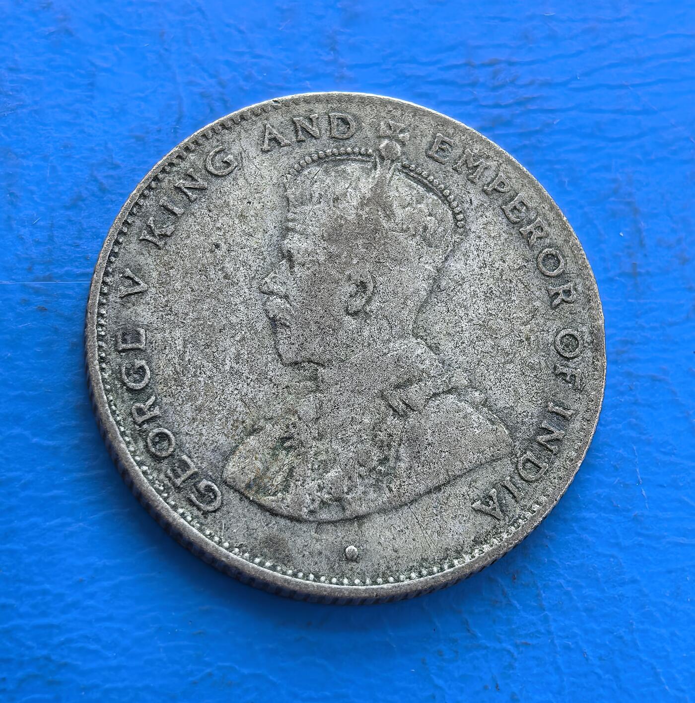 锡兰1919年50 分银币