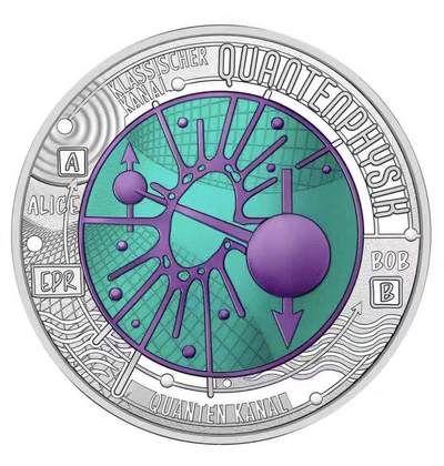 【外币新品】奥地利2026年量子物理学银铌～