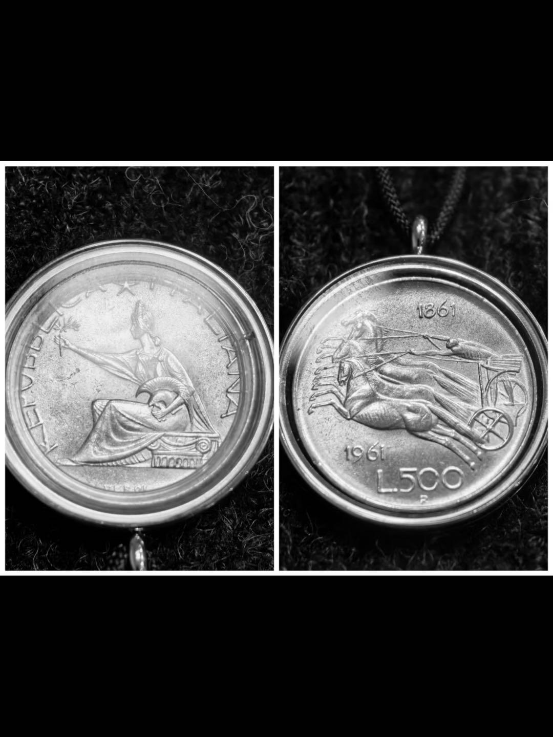 意大利庆统一100周年500里拉纪念银币