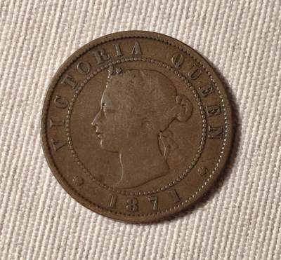1871年爱德华王子岛一分铜币