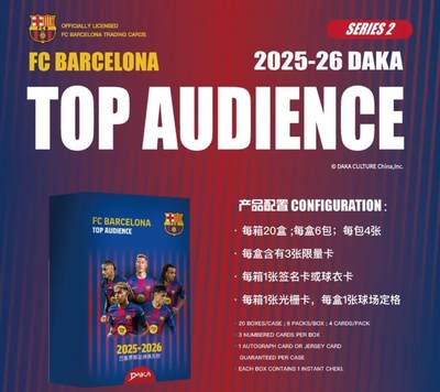 Top Audience系列25/26赛季巴萨和皇马队盒