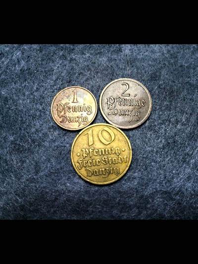 但泽自由市三种硬币