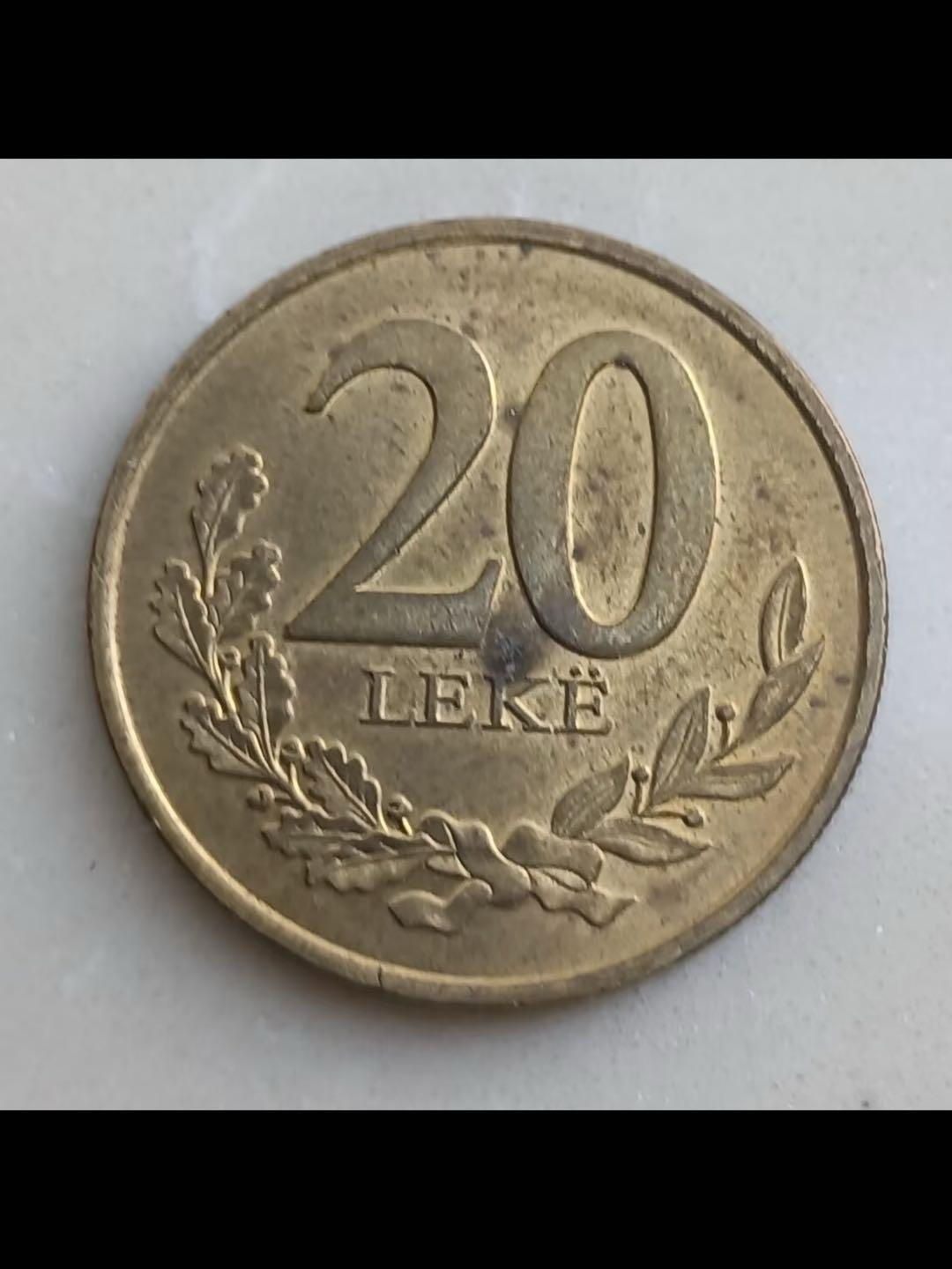 阿尔巴尼亚2020年20列克铜币
