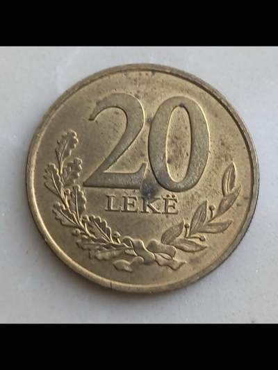 阿尔巴尼亚2020年20列克铜币