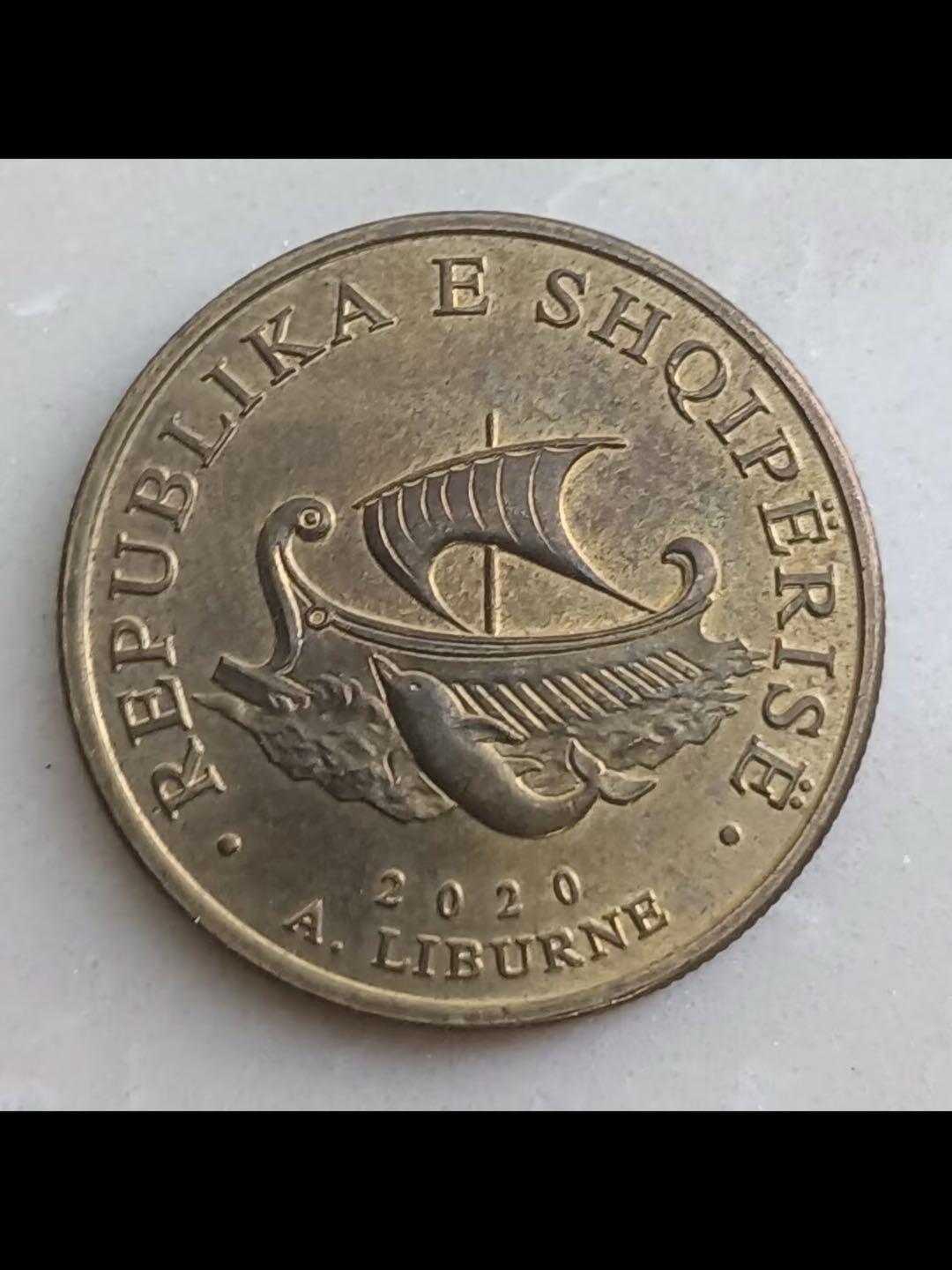 阿尔巴尼亚2020年20列克铜币