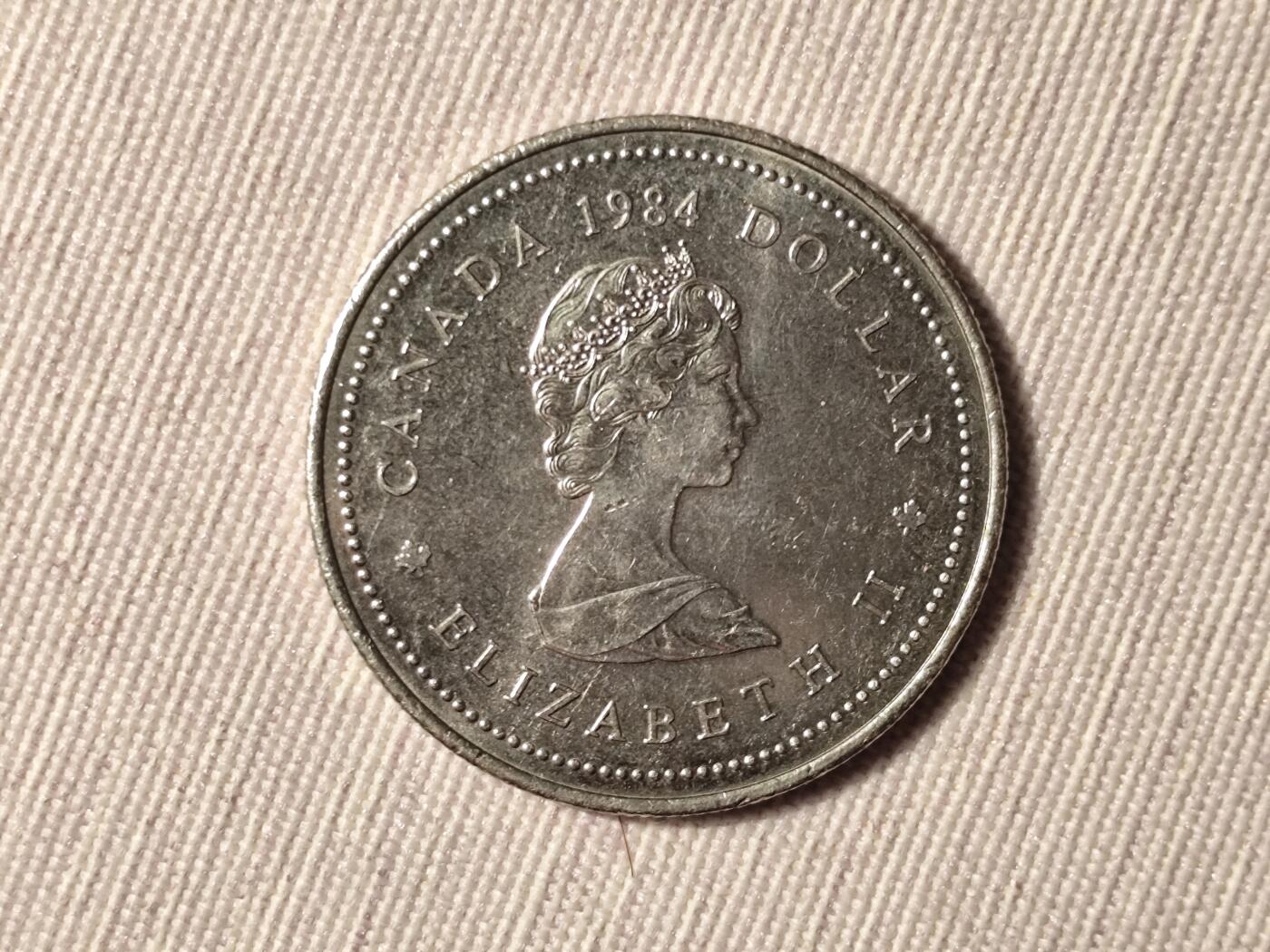 1984年加拿大纪念雅克卡蒂埃登陆加拿大450周年纪念币