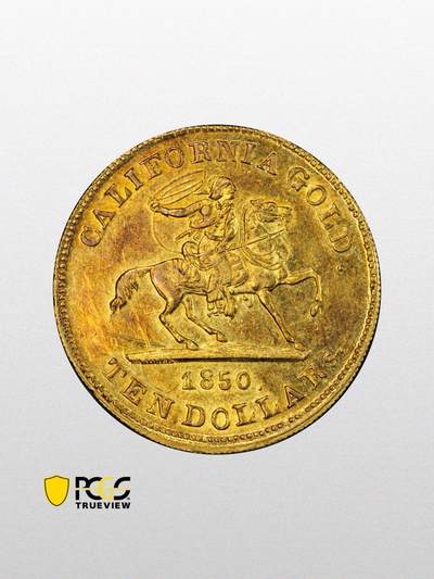 1850年鲍德温公司骑手图10美元金币