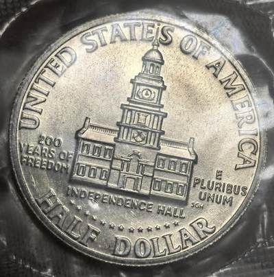 美国1976 年建国 200 周年半元银币