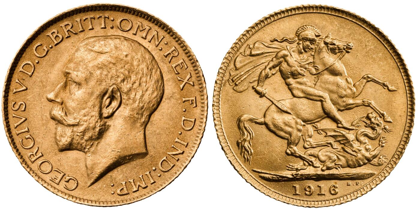 钱币收藏：1916 年诞生的世界钱币封神之作——英国的乔治五世金币和民国的袁世凯像冲天冠共和大飞龙
