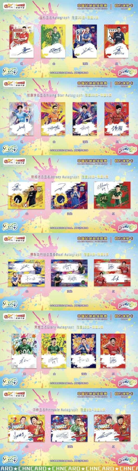 2025赛季中超联赛官方球星卡“渲染”系列今日震撼上市！