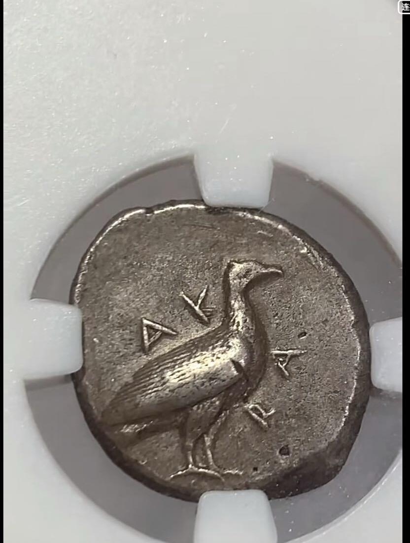 西西里岛大螃蟹2德拉克马银币