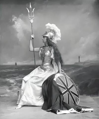 不列颠尼亚女神，超大尺寸百年大铜章！