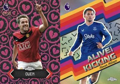 足球卡史上首个负编折这次就要在最新的25/26 Topps Chrome英超中出现了