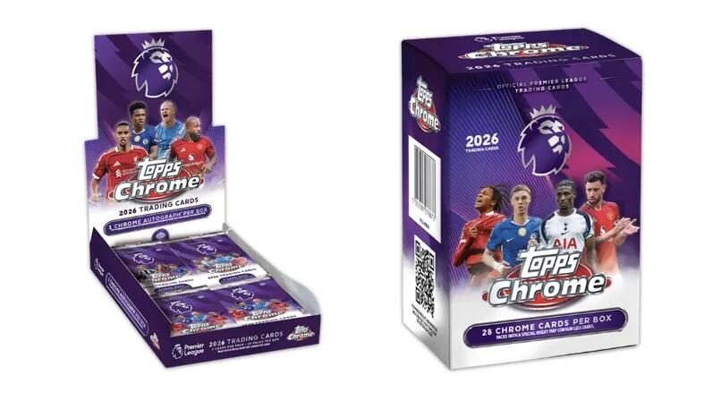 足球卡史上首个负编折这次就要在最新的25/26 Topps Chrome英超中出现了