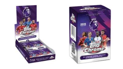 足球卡史上首个负编折这次就要在最新的25/26 Topps Chrome英超中出现了