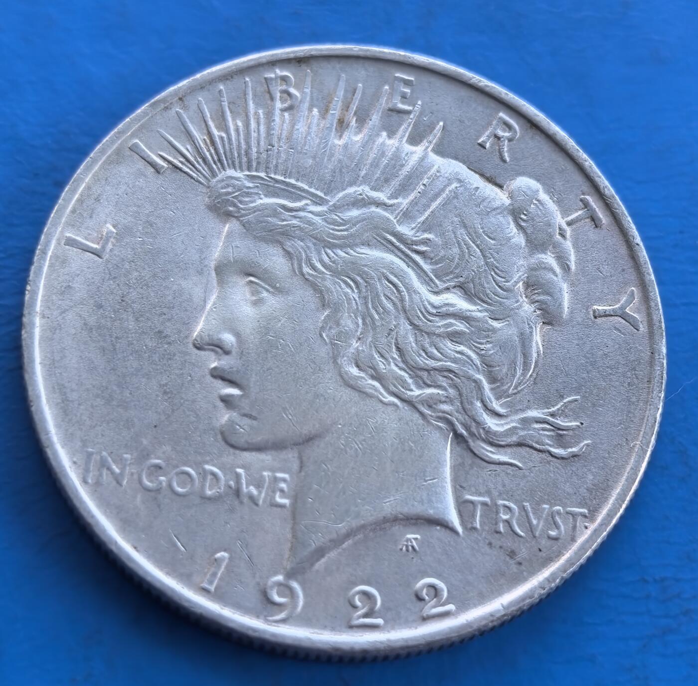 美国1922 年和平银元