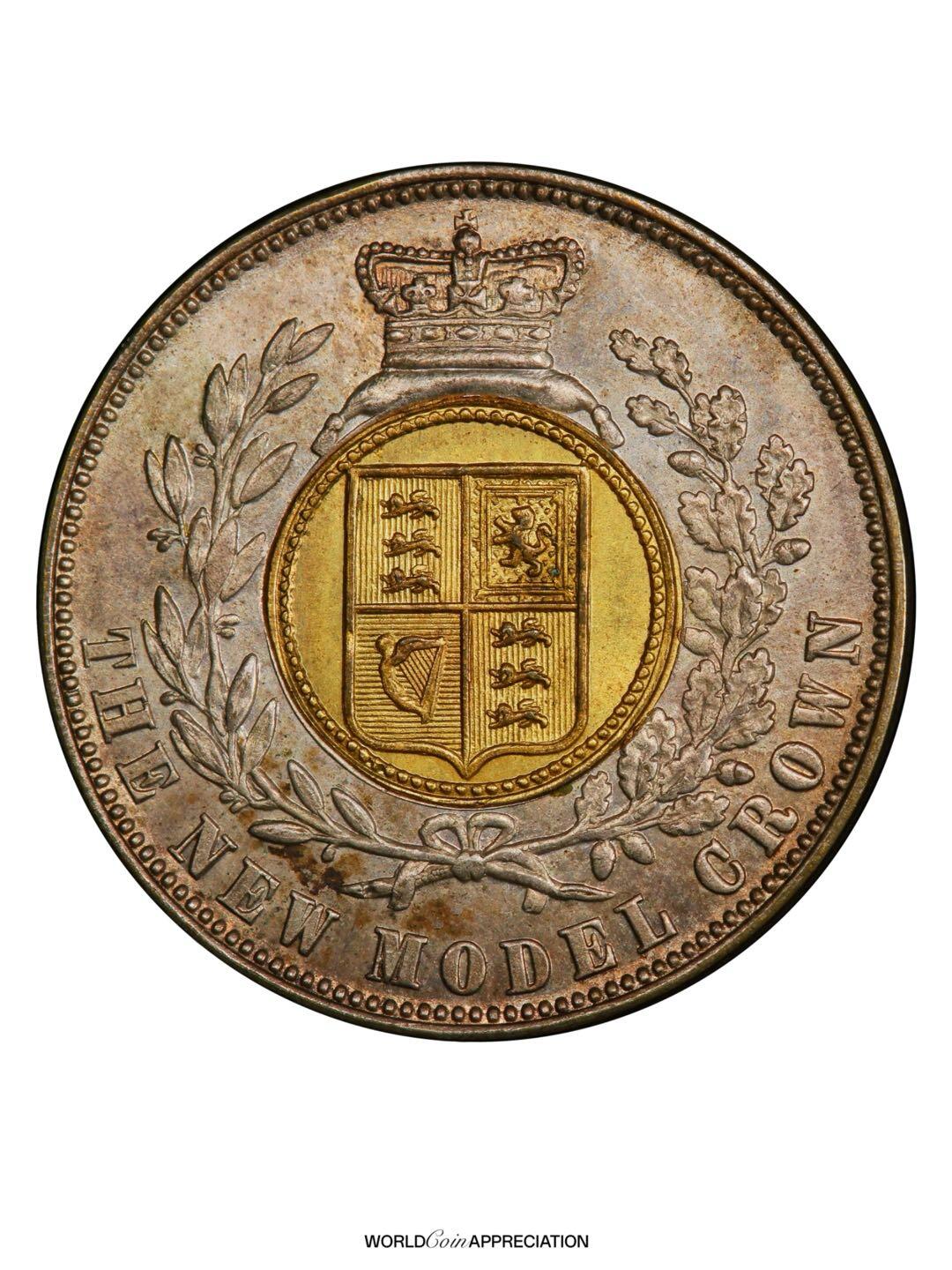 英国双色金属克朗币