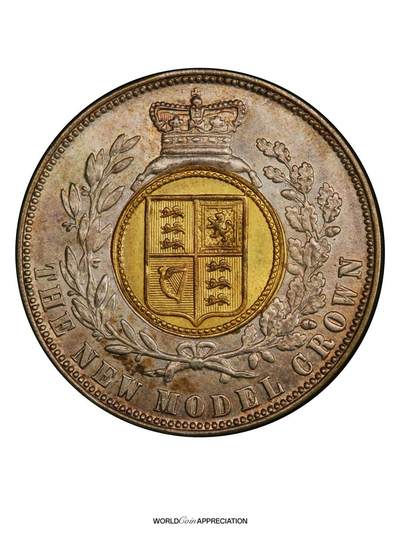 英国双色金属克朗币