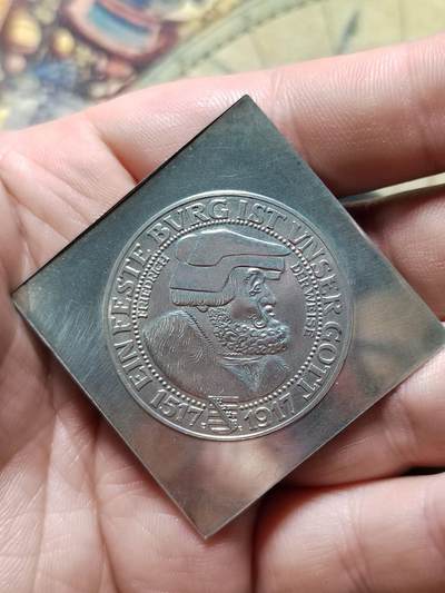 德国萨克森1917年马丁•路德宗教改革400周年纪念银章