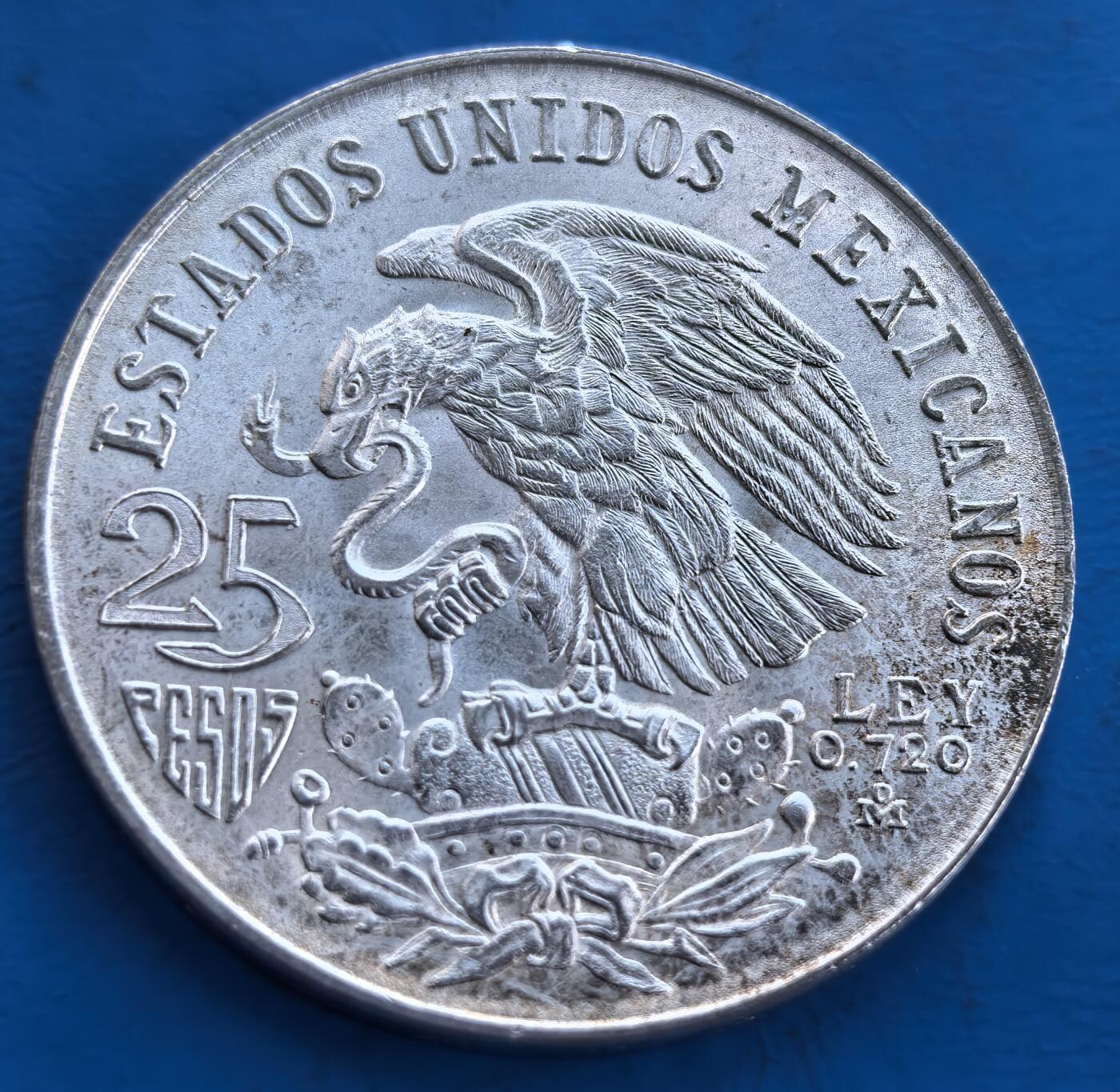 墨西哥1968 年奥运会 25 比索银币