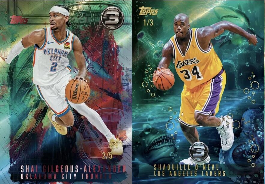 Topps篮球产品独有的Three，也就是3系列的首个有正版版权的25/26赛季新品也官宣了