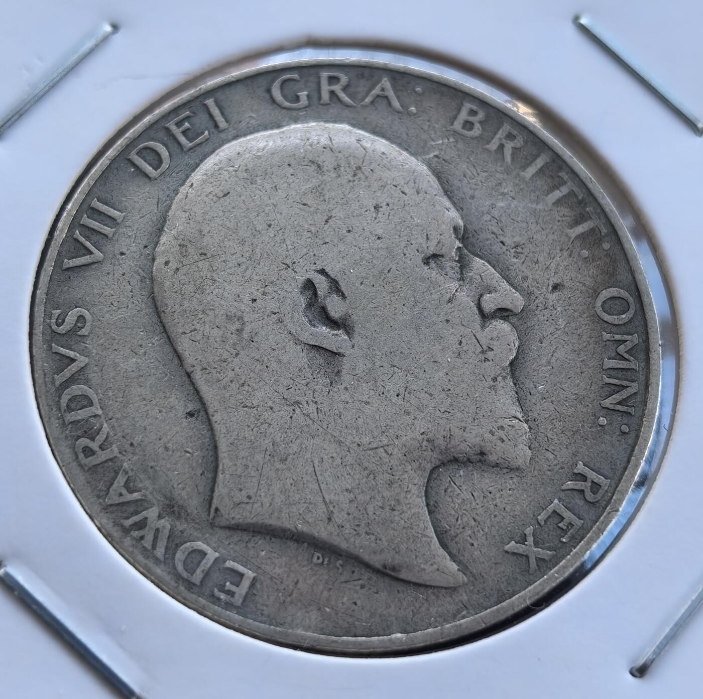 英国1907年爱德华七世半克朗银币