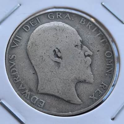 英国1907年爱德华七世半克朗银币