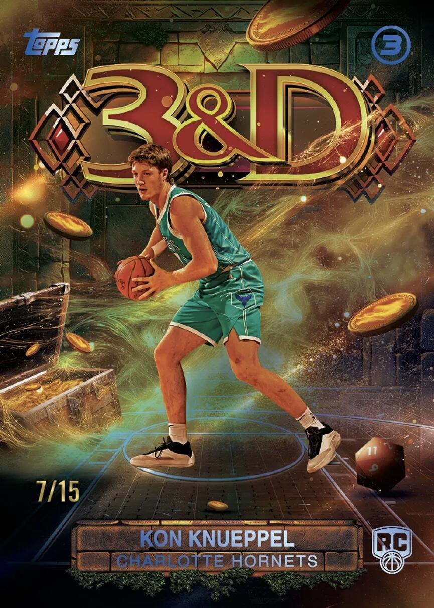 Topps篮球产品独有的Three，也就是3系列的首个有正版版权的25/26赛季新品也官宣了