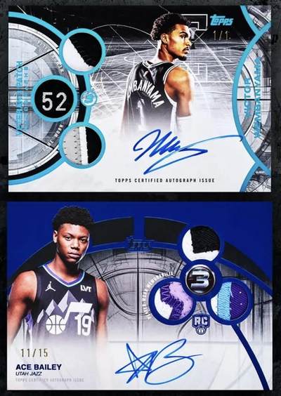 Topps篮球产品独有的Three，也就是3系列的首个有正版版权的25/26赛季新品也官宣了