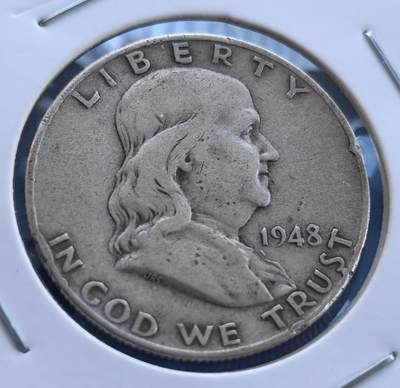 美国1948 年富兰克林半美元银币