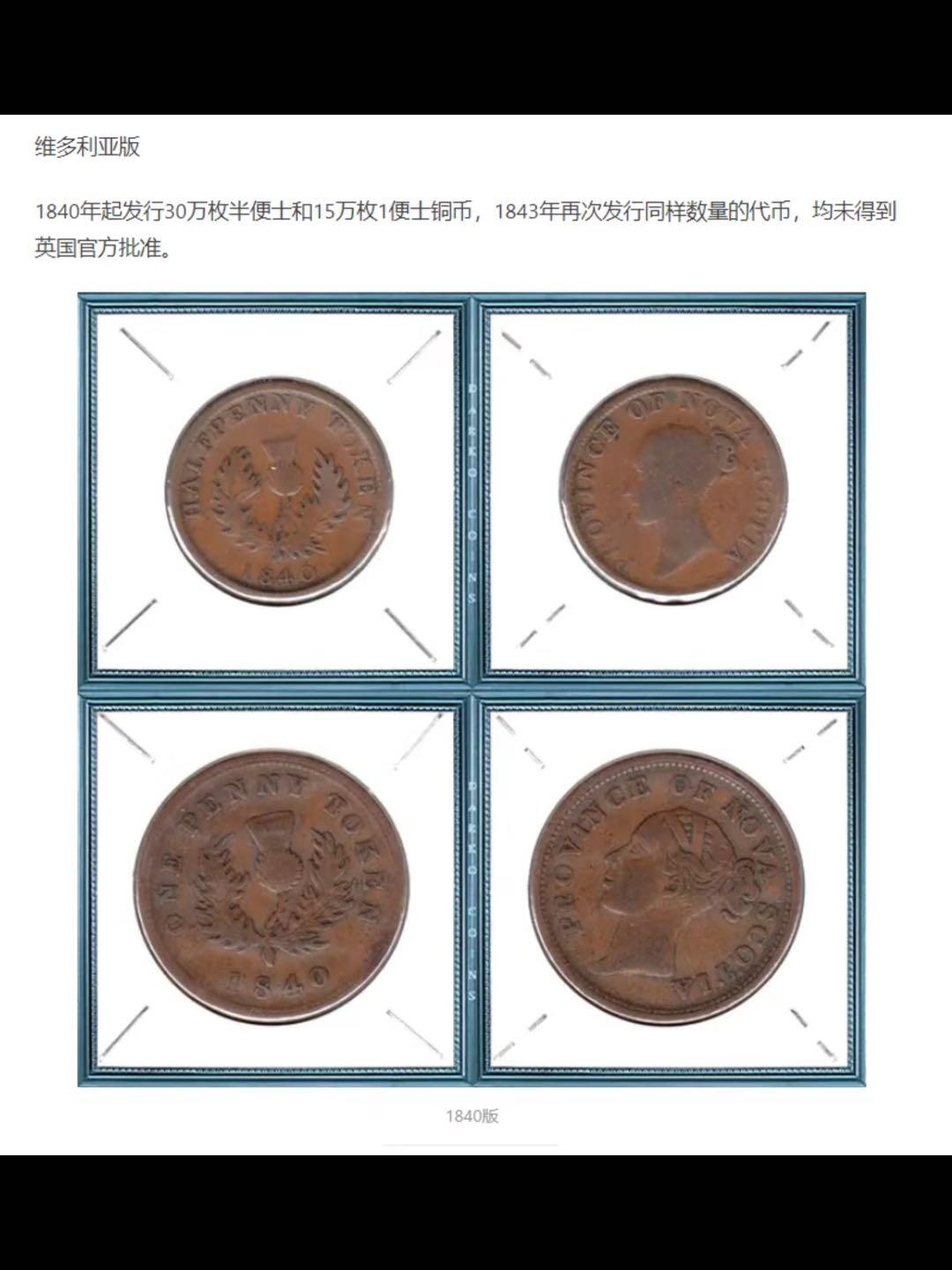 加拿大铸币史-新斯科舍代币