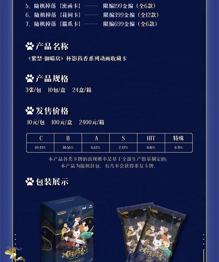 《紫禁·御喵房》杯影药香系列动画收藏卡守护启程！