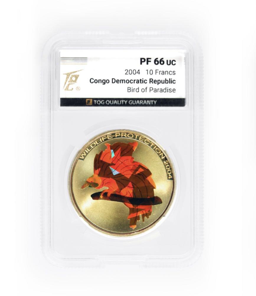 刚果民主共和国《极乐鸟》银币