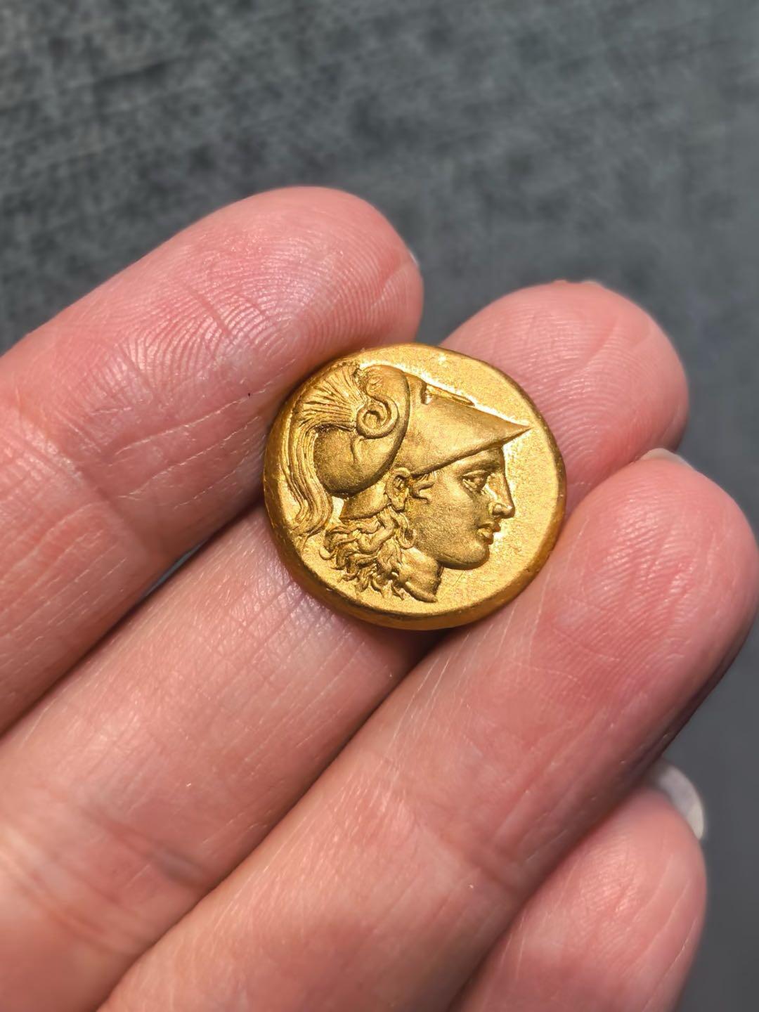 古希腊雅典娜金币