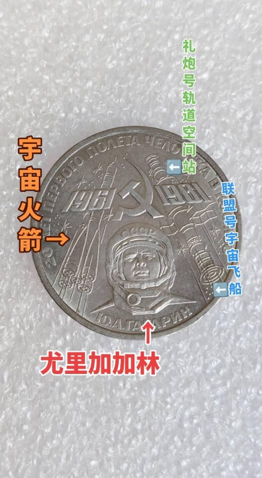 苏联1981加加林航天20周年纪念币